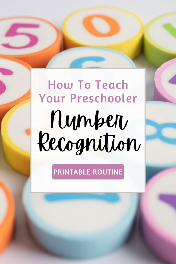 Pin image for preschool number recognition